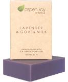 Organic Lavender Goats Milk Soap Bar - 4.5 oz, Gentle Face & Body Cleanser - Buy Online on SooperMarket.com