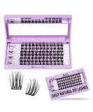 84 PCs Individual Eyelash Extensions - Z15 B&C DIY Lash Clusters for Beginners & Reusable Lashes at Home - D-10 mm - Buy Online on SooperMarket.com
