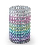 Jesslab Spiral Hair tie 10 pieces of traceless telephone cable hair tie plastic coil hair tube ponytail holder no-damage hair jewelry for girls women women color sorted (#13) - Buy Online on SooperMarket.com