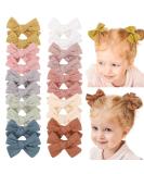 Jollybows 20pcs Baby Girl Hair Bows Clips Fully Lined 3.5" Barrettes Hair Accessories for Little Girls Toddler Kids Teens Multi-colored - Buy Online on SooperMarket.com