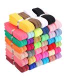 40 Yards Fold Over Elastic Solid Color Trim Elastic 40 Colors Ribbon Sewing Stretch Elastic Foldover Elastic Ribbon Band for Baby Girls Hair Bow DIY Craft Hair Ties Headbands - Buy Online on SooperMarket.com