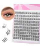 Natural Lash Clusters - 120pcs Wispy Eyelash Extensions (10-12mm) | Thick C Curl DIY False Eyelashes for Beginners | Thin Band Individual Lashes - Buy Online on SooperMarket.com