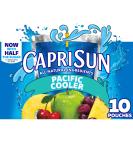 Capri Sun Pacific Cooler Mixed Fruit Naturally Flavored Kids Juice Drink Blend (10 ct Box, 6 fl oz Pouches) Pacific Cooler 6 Fl Oz (10 Pack) - Buy Online on SooperMarket.com