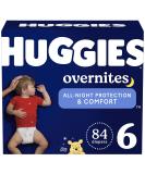 Huggies Overnites Nighttime Baby Diapers Size 6 (35+ lbs) - 84 Ct (Pack of 2) - Buy Online on SooperMarket.com