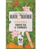 Heath & Heather Organic Green Tea & Turmeric 20 Envelope Bags 40g - Buy Online on SooperMarket.com