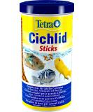 Tetra Cichlid Sticks - Premium Fish Feed for Cichlids & Large Ornamental Fish | 320g (1L) Floatable Feeding Sticks - Buy Online on SooperMarket.com