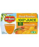 Del Monte Diced Peaches In Light Syrup - 24 oz, Pack of 6 - Buy Online on SooperMarket.com