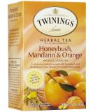 Twinings Herbal Tea Honeybush Mandarin & Orange Caffeine Free 20 Individual Tea Bags 1.41 oz (40 g) - Buy Online on SooperMarket.com