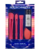 Real Techniques Sparkle + Sleigh Makeup Brush & Sponge Kit - 5 Piece Holiday Gift Set for Flawless Finish | International Shipping - Buy Online on SooperMarket.com