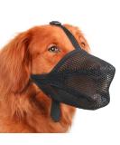 Adjustable Soft Dog Muzzle - Ideal for Small Medium & Large Dogs | Prevent Biting Licking Chewing | Perfect Fit for Snouts 9 -10 | International Shipping - Buy Online on SooperMarket.com