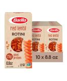 Barilla Red Lentil Rotini Pasta, 8.8 oz (Pack of 10) - Vegan, Gluten Free, Non GMO & Kosher - High Protein Pasta Made with Plant Based Protein - Buy Online on SooperMarket.com