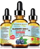 Botanical Beauty Blueberry Seed Oil - 100% Pure Natural Virgin Unrefined - Cold Pressed 0.5 Fl. Oz. for Face Skin Body Hair & Nails - Anti-Aging - Buy Online on SooperMarket.com