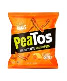 PeaTos Crunchy Curls Classic Cheese - Protein-Packed Snack (15 Bags) | Non-GMO  Gluten-Free  4g Protein  3g Fiber - Buy Online on SooperMarket.com