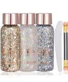 Mermaid Sequins Glitter Gel Set C - Long Lasting & Waterproof Face, Body, Hair, Nail & Eyeshadow Makeup - Buy Online on SooperMarket.com