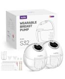 Nuliie Portable Electric Milk Pump S32 - 4 Modes 9 Steps 24mm Flange with LED Display + Extra 18mm & 21mm Flanges & Duck Valves (2 Pack) - International Shipping Available - Buy Online on SooperMarket.com