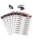 Molain 4D Hair-Like Eyebrow Tattoos Stickers 6 Sheets Waterproof Long-lasting Eyebrow Colors Transfers Sticker Peel Off for Eyebrow Grooming Shaping 1 Style 54 Pairs (Brown) 6 PCS Brown - Buy Online on SooperMarket.com