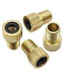 Bike Bits Brass Presta Valve Adapter - Convert Presta to Schrader - Inflate Tire Using Standard Bike Pump or Air Compressor (4 Pack) - Buy Online on SooperMarket.com