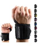Fitgrand wrist bandages Wrist Wraps 45cm wrist band for fitness wrist support bodybuilding strength sport & crossfit black - Buy Online on SooperMarket.com