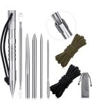 Stainless Steel FID Set Paracord Stitching Set Paracord FID Marlinspike Set Including Paracord Stitching Lacing Stitching Needles and Smoothing Tool Knotter Tools for Leather Paracord Work - Buy Online on SooperMarket.com