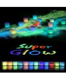 Rhea Arcas Glow in The Dark Powder - 12 Pack Luminous Mica Pigment for Epoxy Resin, Nail Polish, Acrylic Paint, DIY Crafts & Theme Parties - Fluorescent Dye for Art Projects - Neon Colors - Buy Online on SooperMarket.com