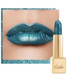 Oulac Halloween Green Metallic Glitter Lipstick Shine High Impact Lipcolor Long Lasting Lip Stick Soft and Ultra Moisture Vegan & Cruelty-Free Full-Coverage Lip Color 4.3 g/0.15 Turquoise(20) - Buy Online on SooperMarket.com