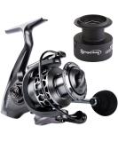 Sougayilang Fishing Reel 13+1BB Light Weight Ultra Smooth Aluminum Spinning Fishing Reel with Free Spare Graphite Spool XY2000 - Buy Online on SooperMarket.com