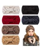 Whaline Knit Headbands Winter Ear Warmers Twisted Turban Head Wraps, 6 Pieces Set - Yellow Grey Colors | Hair Accessories for Women Girls - Buy Online on SooperMarket.com