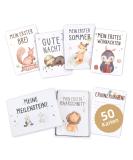 Marveligt's milestone cards baby 50 cards including gift set for boys and girls boho style milestone cards set gift box for birth & baby party baby/newborn gift - Buy Online on SooperMarket.com