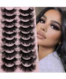 Fluffy Mink Lashes Wispy Eyelashes Mink 20MM Long Dramatic D Curly Cat Eye 3D Mink Lashes Fluffy Natural False Eyelashes Pack By TIKILEY 06 Mink Lashes / 16-18 MM - Buy Online on SooperMarket.com
