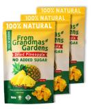 Dried Pineapple - From Grandmas Gardens | 3 x 100g | Healthy Vegan Snack | 100% Natural | No Added Sugar | Rich in Vitamins | No Preservatives | GMO free 3 pack - Buy Online on SooperMarket.com