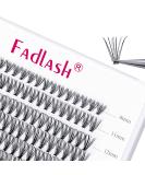 Fadlash Cluster Individual Eyelash Extensions 20D-0.10-D | 8-15mm Mixed Length | Self-Application DIY Lashes - Buy Online on SooperMarket.com