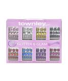 Townley Girl 96 Pcs Stick on Nails Set | Glitter-Glamup & Metallic Press- On Nail Sets for Girls | Self-Adhesive Artificial Nails Pink - Buy Online on SooperMarket.com