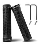 Hapleby Premium Bike Handlebar Grips, Single Lock-on Bike Grips, Professional Mountain Bicycle Handlebar Locking Grips with Anti-Slip, 2PCS Screw and 2PCS Allen Wrench for Free - Buy Online on SooperMarket.com