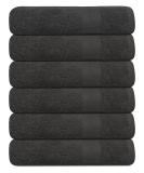 KAHAF COLLECTION 100% Cotton Bath Towels, Grey 24x48 Pack of 6 Towels, Quick Dry, Highly Absorbent, Soft Feel Towel, Gym, Spa, Bathroom, Shower, Pool, Luxury Soft Towels Light-Weight 24x48 - 6 PACK Grey - Buy Online on SooperMarket.com