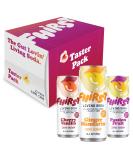 FHIRST Living Soda Taster Pack | Probiotic/Prebiotic Soda for Gut Health| Ginger Mandarin Cherry Vanilla & Passion Fruit Flavours | Zero Sugar or Sweetener | Mix pack - 12 x 330ml - Buy Online on SooperMarket.com