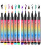 Buy Amaxiu 12 Colors Nail Art Pens Set - Waterproof Quick Dry Acrylic Painting Pens for Professional Nail Design - Buy Online on SooperMarket.com