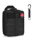 Flintronic First Aid Tactical Hip Pocket - Military Compact Belt Bag for Camping Hiking Cycling & Travel - Multi-functional Belly Pocket with Carabiner - Black #1 - Buy Online on SooperMarket.com