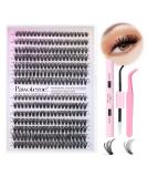 Pawotence Eyelash Extension Kit 280pcs Individual Eyelashes Kit Cluster Lashes Individual Cluster 9-16mm Lash Extension Kit with Lash Bond and Seal Lash Tweezers for Self Use(30D&40D-9-16MIX KIT) 30D&40D KIT - Buy Online on SooperMarket.com