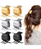 6 Pcs Small Metal Hair Clips Metal Hair Claw Clips for Women Girls Metal Bangs Mini Claw Clips Tiny Hair Clips Non Slip Hair Jaw Clips Hair Clamps Hair Pin Hair Accessories  Black  Gold  Silver - Buy Online on SooperMarket.com