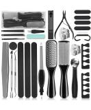 36 in 1 Pedicure Kit, Professional Pedicure Tools Foot Rasp Foot Dead Skin Remover for Home & Salon Care - Buy Online on SooperMarket.com