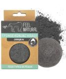Konjac face sponge coal - Buy Online on SooperMarket.com