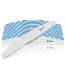 12 PCS 80/80 Grit Nail Files for Acrylic Nails & Poly Gel Extensions - Coarse Washable Emery Boards for Manicure, Home & Salon Use - Buy Online on SooperMarket.com