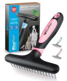 Bluepet gloss dance fur -tubular de -tunnel for long hair dogs and cats - high -quality dog bar with two rows pins - solves nodes & matters - smooth & dismantled the top hair (pink) - Buy Online on SooperMarket.com