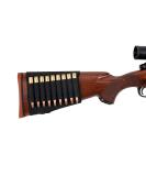 Allen Company Rifle Buttstock Shell/Cartridge Holder, Durable Elastic Loops Hold .270, 30.06, 6.5 Creedmoor, 7 mm (Fits Most Hunting Rifles), Black, 206 - Buy Online on SooperMarket.com