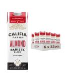 Califia Farms - Original Almond Barista Blend Almond Milk, Shelf Stable, Dairy Free, Plant Based, Vegan, Gluten Free, Non GMO, High Calcium, Milk Frother, Creamer, 32 Oz (Pack Of 6) Original Almond Barista Blend 32 Fl Oz (Pack of 6) - Buy Online on SooperMarket.com