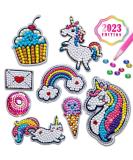 Innofans Diamond Painting Stickers Kit for Kids - 27 Water Bottle Stickers & 3 Keychains - Kids Crafts Ages 4-12 - Gem Art Stickers - Buy Online on SooperMarket.com