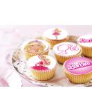 24 x Pre-Cut Barbie 5 Edible Stand up Wafer/Rice Paper Cupcake Cake Toppers Birthday Party Pink Decorations - Buy Online on SooperMarket.com