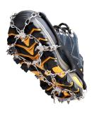 Crampons Ice Cleats Traction Snow Grips for Boots Shoes Women Men Kids Anti Slip 19 Stainless Steel Spikes Safe Protect for Hiking Fishing Walking Climbing Mountaineering Large Black - Buy Online on SooperMarket.com