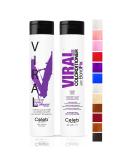 Celeb Luxury Viral Duo Purple Color Depositing Shampoo & Conditioner Set + Bondfix Rebuilder - Vegan Semi Permanent Hair Dye - Buy Online on SooperMarket.com