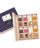"Men's evening" gift set with noble nuts and chocolate |8 Premium snacks in the birch wood box |Gift for man friend father brother grandpa |Wellnut Premium Premium Selection 8 snacks in the birch wood box - Buy Online on SooperMarket.com